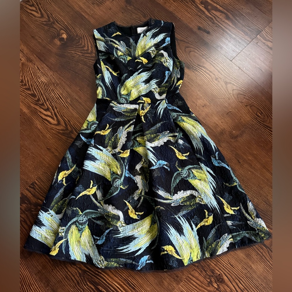 ERDEM Alana “Night Bird” Dress